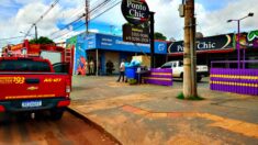 Pizzaria atingida pelo incêndio - Foto: Vinícius Santos