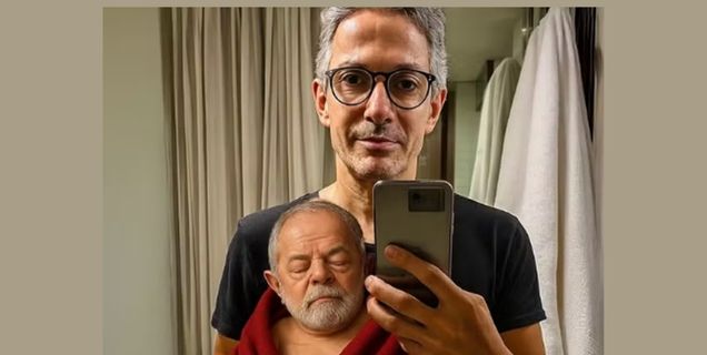 Romeu Zema posta imagem de Lula como bebê reborn — Foto: Reprodução