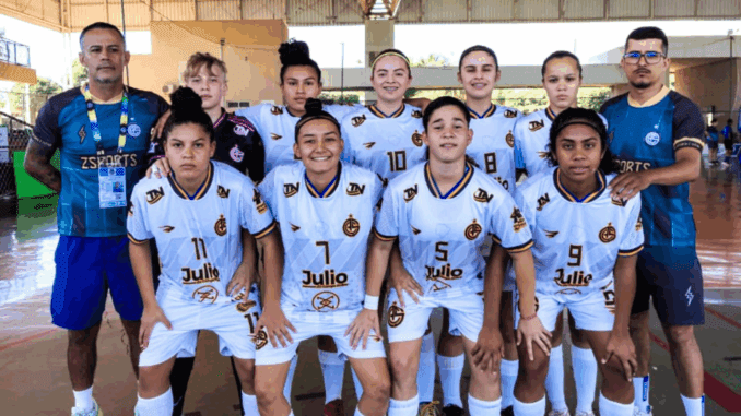 Atletas do time de futsal feminino Lino Villachá | Atlético Campo Grande